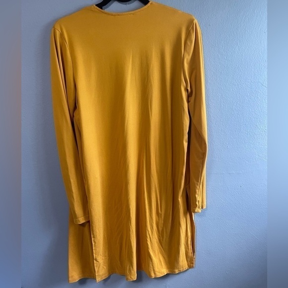 Love J open duster cardigan mustard color. Size small. - Picture 2 of 5